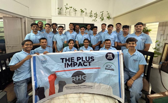J&K youth posing for a group photograph.