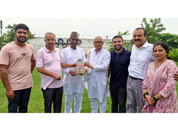 Col Sharma along with others releasing the book 'Shoorveer' in Jammu on Sunday. Col Sharma along with others releasing the book 'Shoorveer' in Jammu on Sunday.