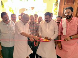 MLA Sham Lal Sharma inaugurating a medical camp at Baba Jitto Devsthan in Jhiri on Sunday.