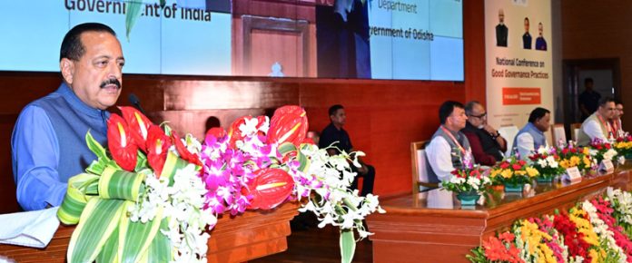 Union Minister Dr Jitendra Singh addressing the inaugural session of the 2- day National Conference on 