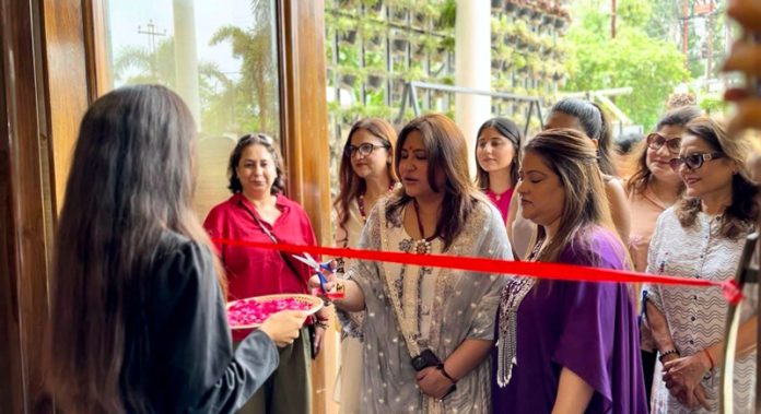 Chief Spokesperson of J&K BJP Mahila Morcha, Ritika Trehan, inaugurating the Shikha Chopra's Rakhi Bazaar in Jammu. Chief Spokesperson of J&K BJP Mahila Morcha, Ritika Trehan, inaugurating the Shikha Chopra's Rakhi Bazaar in Jammu.
