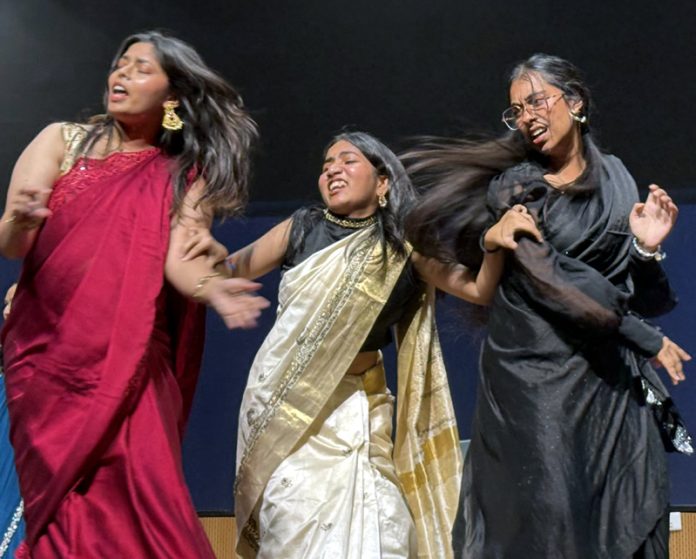 Artists during a performance at IIM Jammu on Wednesday. Artists during a performance at IIM Jammu on Wednesday.