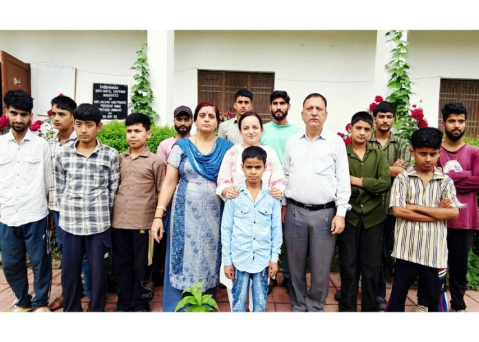 MLA, Shagun Parihar during visit to Ashiana Orphanage Kishtwar.