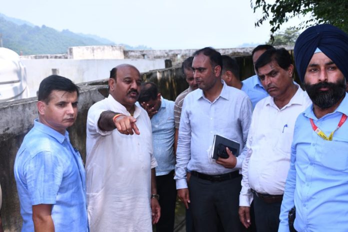 DyCM during tour of Nowshera constituency.