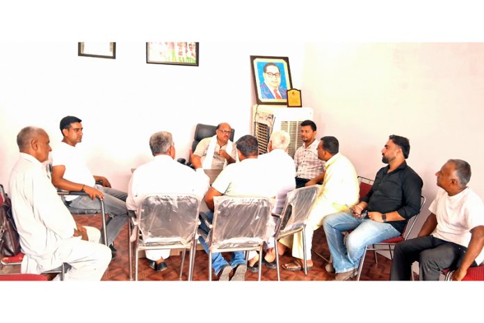 BJP MLA, Dr. D K Manyal during a public darbar at Ramgarh on Tuesday.