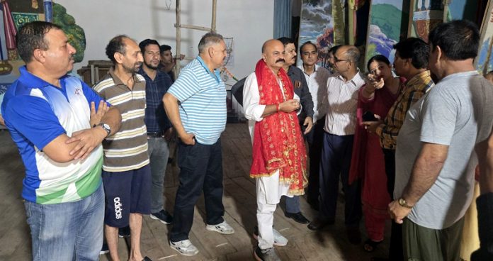 MLA Yudhvir Sethi during visit to Ward No. 1 of Jammu on Friday. MLA Yudhvir Sethi during visit to Ward No. 1 of Jammu on Friday.