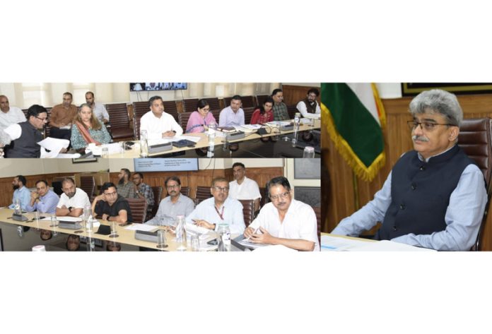 Chief Secretary chairing a meeting on Monday. Chief Secretary chairing a meeting on Monday.