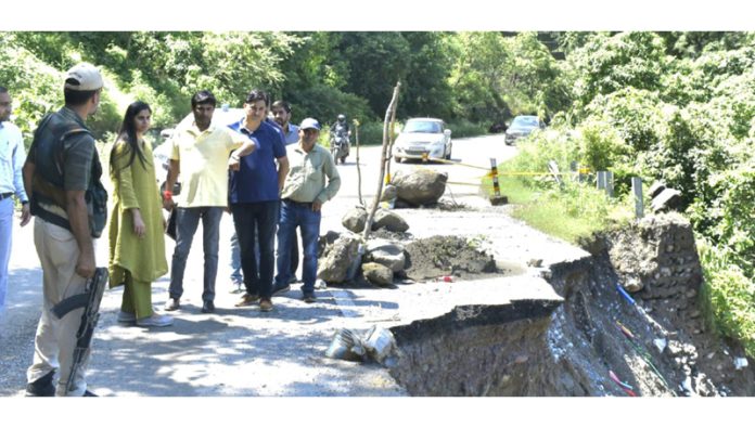 DC Reasi during her tour to rain, landslide-affected areas DC Reasi during her tour to rain, landslide-affected areas