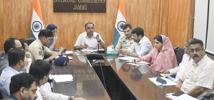 Div Com Jammu reviews restoration of essential services, road network in rain affected areas-2