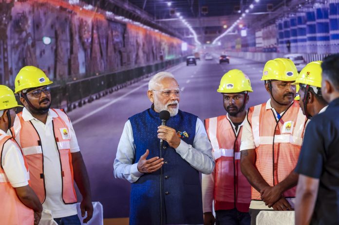 PM Modi inaugurates Delhi section of Dwarka Expressway and UER-II