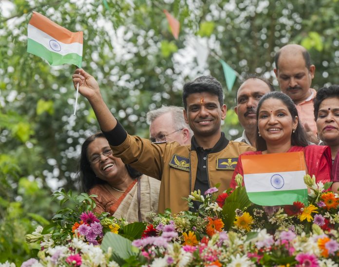 Shubhanshu Shukla welcomed in Lucknow