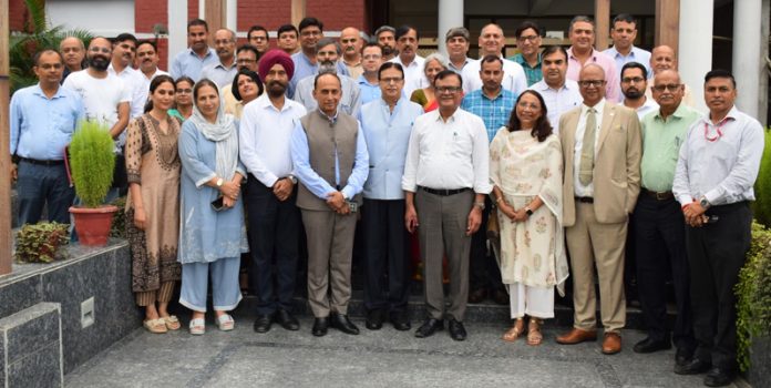 Members of SMVDU Academic Council posing for group photograph after meeting. Members of SMVDU Academic Council posing for group photograph after meeting.