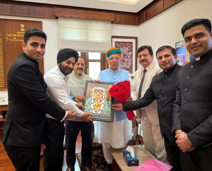 JKHCBA Jammu meeting Union Law Minister at New Delhi on Monday.