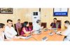 Minister Javed Ahmed Rana chairing a meeting on Monday.