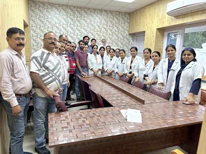 Office bearers of newly reconstituted MEA SMGS Hospital posing for a group photograph. Office bearers of newly reconstituted MEA SMGS Hospital posing for a group photograph.