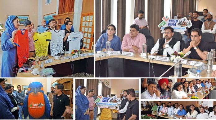 Satish Sharma launched Mascot, Logo, Anthem, Jerseys for Khelo India Water Sports Festival 2025