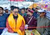 Union Minister Kiren Rijiju inaugurating Suru festival in Kargil on Tuesday.