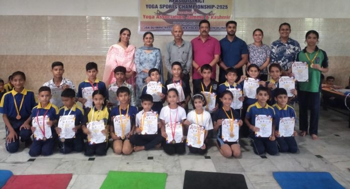 Winners posing along with certificates.