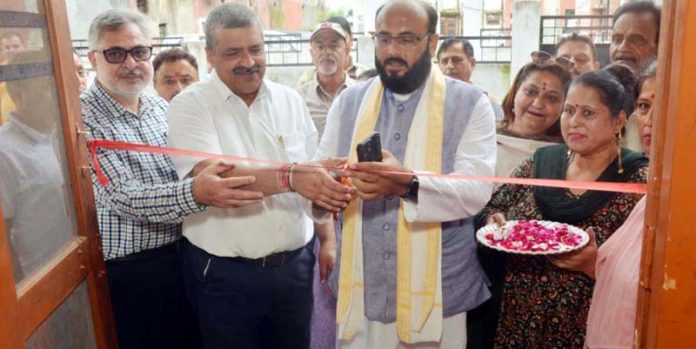 Prof Dr Pavan Malhotra, Director & Principal, ASCOMS Sidhra, inaugurating an orthopaedic camp at Jagti, Jammu.