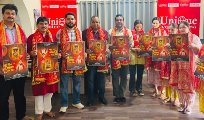Dignitaries releasing a devotional song album in Jammu on Tuesday. Dignitaries releasing a devotional song album in Jammu on Tuesday.