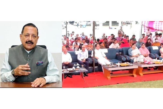 Union Minister Dr. Jitendra Singh virtually addressing the Aspiration Block Programme 