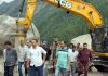 Leader of Opposition, Sunil Sharma supervising rescue and relief operations in cloudburst hit area of Chashoti in Kishtwar.