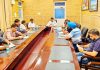 Director Tourism Jammu chairing a meeting on Saturday.