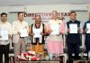 Ladakh LG Kavinder Gupta releasing a Directory of Mahajan Sabha Channi Himmat at a function in Jammu on Sunday.