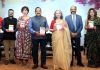 Union Minister Dr Jitendra Singh releasing the book “The Weight Loss Revolution - Weight Loss Drugs and How to Use Them” by Dr Ambrish Mithal, at New Delhi. Also seen are legendary cinema personality Sharmila Tagore and media baron Shobhana Bhartia.