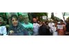 PDP president Mehbooba Mufti & others protest in Srinagar(L) and party workers in Jammu on Tuesday. — Excelsior/Shakeel/Rakesh