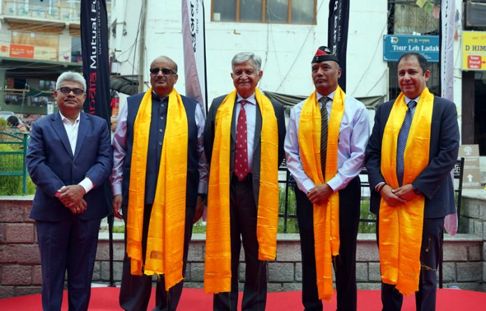 Officials of NAM India during opening of the company’s branch in Leh.