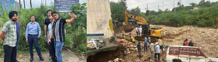 Vice Chairman JDA during inspection of flood-affected areas on Wednesday. Vice Chairman JDA during inspection of flood-affected areas on Wednesday.