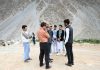 Administrative Secretary, Housing & Urban Development and Tourism, Ladakh, Sanjit Rodrigues, reviewing projects in Kargil .
