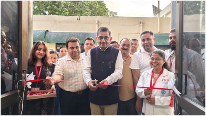 Dr Zabeer Ahmed, Director CSIR-IIIM, inaugurating a four-day health check-up camp in the Institute premises.