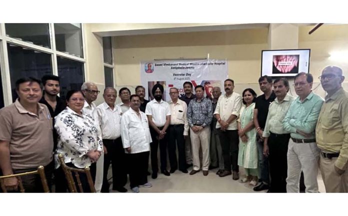 Senior doctors and others at SWMMCH Ambphalla on Wednesday.