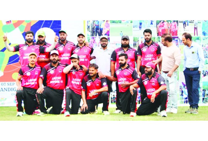 A cricket team posing for a group photograph. A cricket team posing for a group photograph.