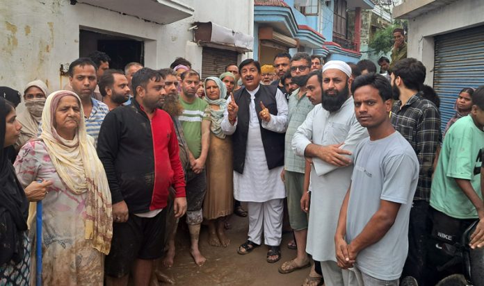MSJK activists and others during a protest in Jammu on Monday. MSJK activists and others during a protest in Jammu on Monday.