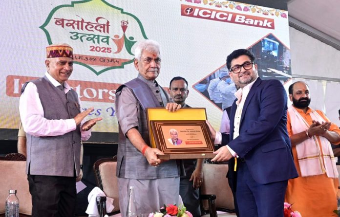 LG during Investors Meet in Kathua on Sunday.