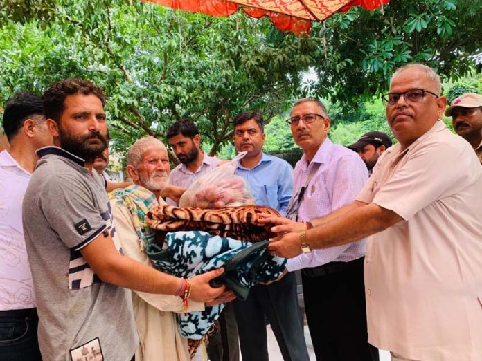 A relief camp organised by Kathua Administration on Monday.