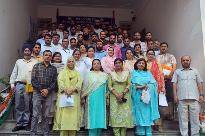 Participants of training programme at SCERT Jammu.