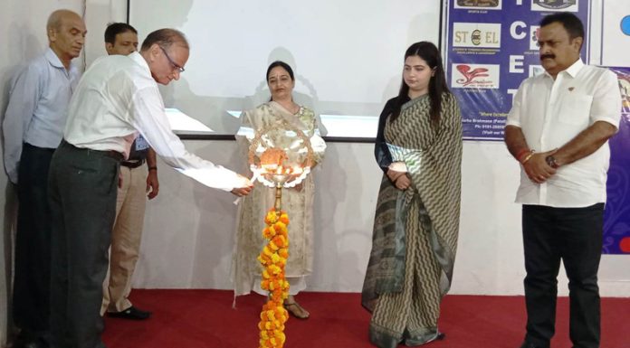 Dignitaries lighting the traditional lamp at YCET’s EMBARK 2K25 inaugural ceremony. Dignitaries lighting the traditional lamp at YCET’s EMBARK 2K25 inaugural ceremony.