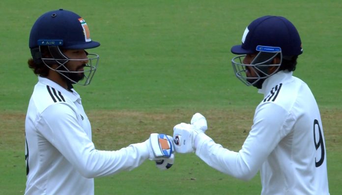 Skipper Rajat Patidar and Yash Rathod during a match on Friday.