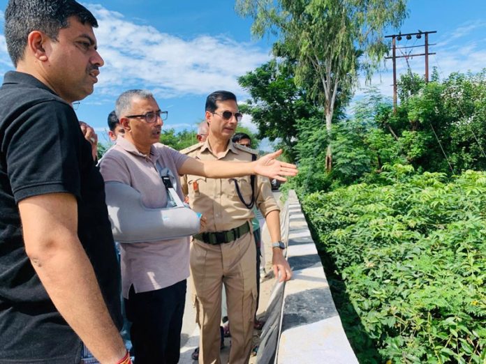 DC Kathua reviewing restoration measures on Friday.