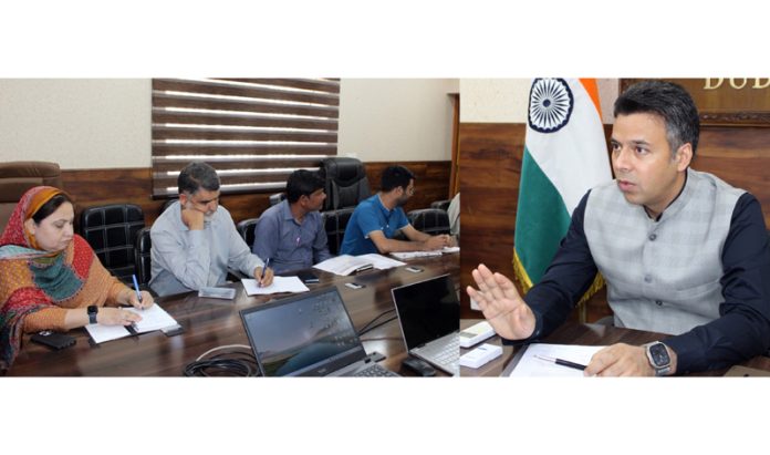 DC Budgam chairing a meeting on Thursday. DC Budgam chairing a meeting on Thursday.