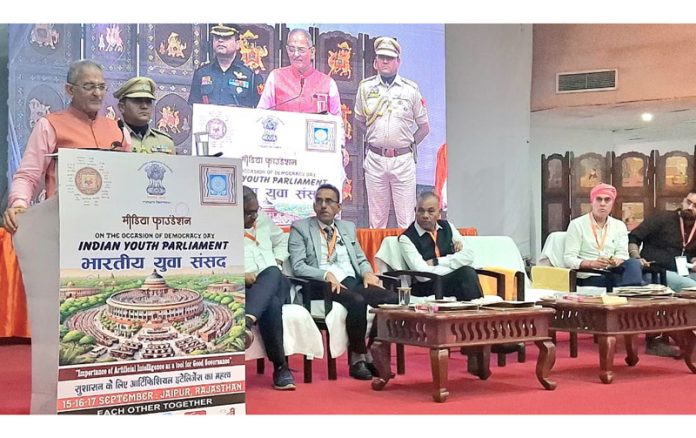 LG Kavinder Gupta addressing during a function organized on Tuesday. LG Kavinder Gupta addressing during a function organized on Tuesday.