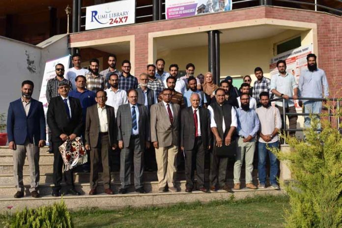 Academics, Govt officials and students during workshop at IUST.