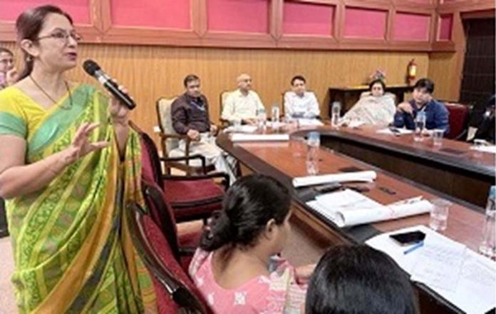 A speaker during workshop on Biomedical Waste Management, organized by JKPCC in Jammu.