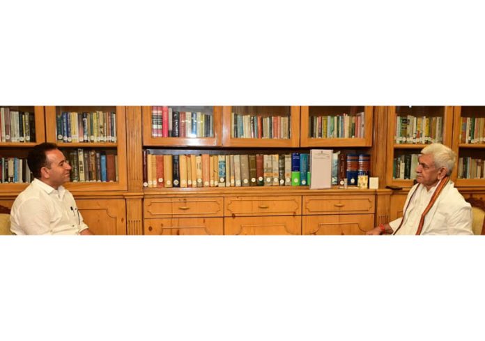 LoP Sunil Sharma meeting with LG on Wednesday. LoP Sunil Sharma meeting with LG on Wednesday.