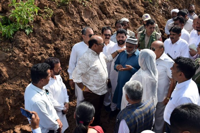 DyCM during tour to Nagrota and Dansal on Sunday.