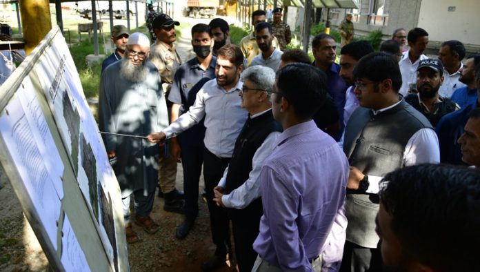 CS during visit to Ganderbal on Tuesday. CS during visit to Ganderbal on Tuesday.